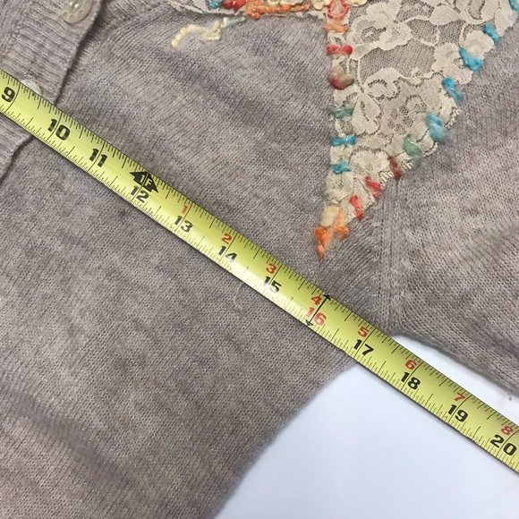 Free People embroidered sweater small - Picture 2 of 6